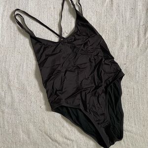 Urban Outfitter Strappy Black One Piece